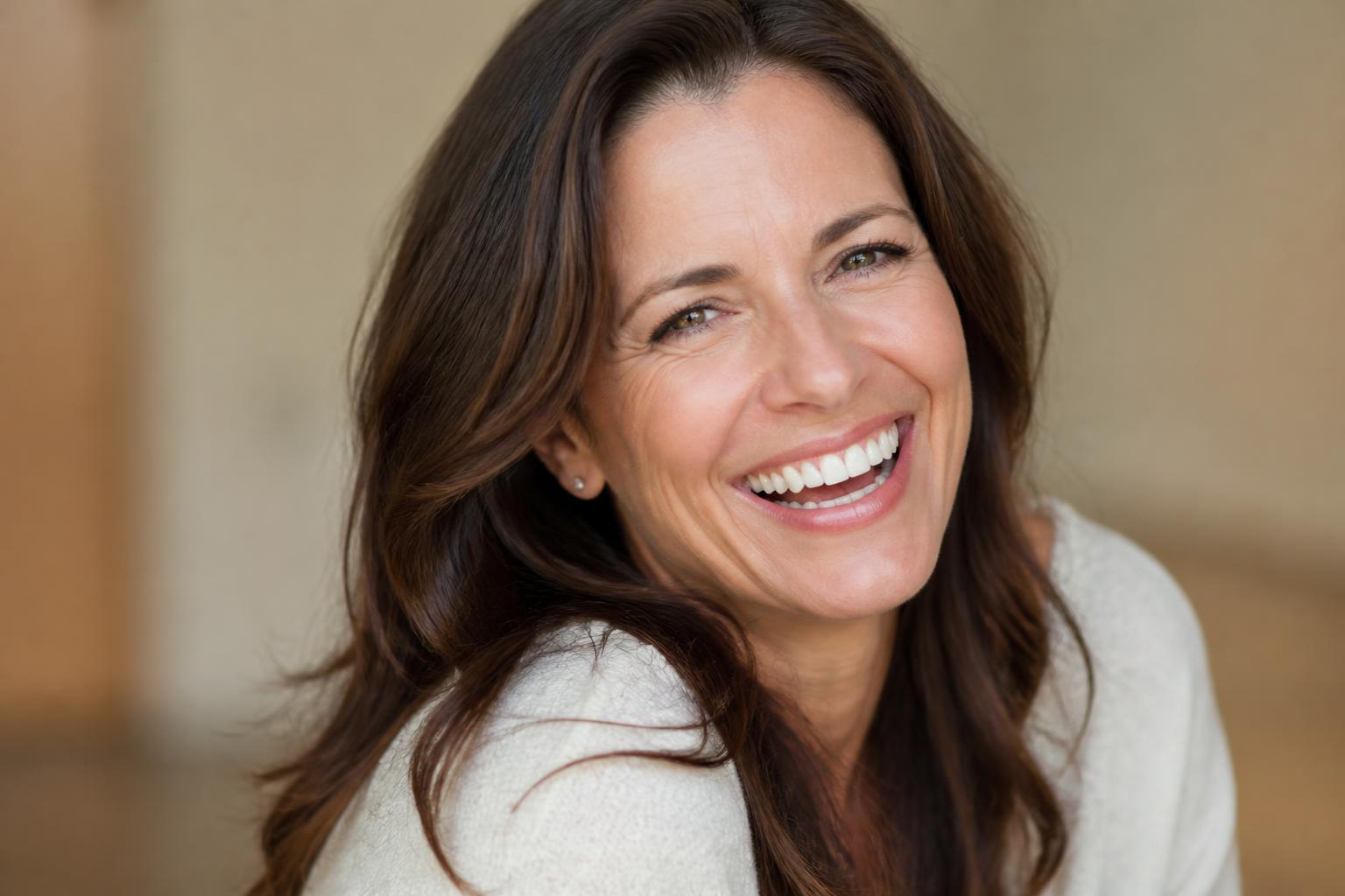 Woman with a bright, healthy smile